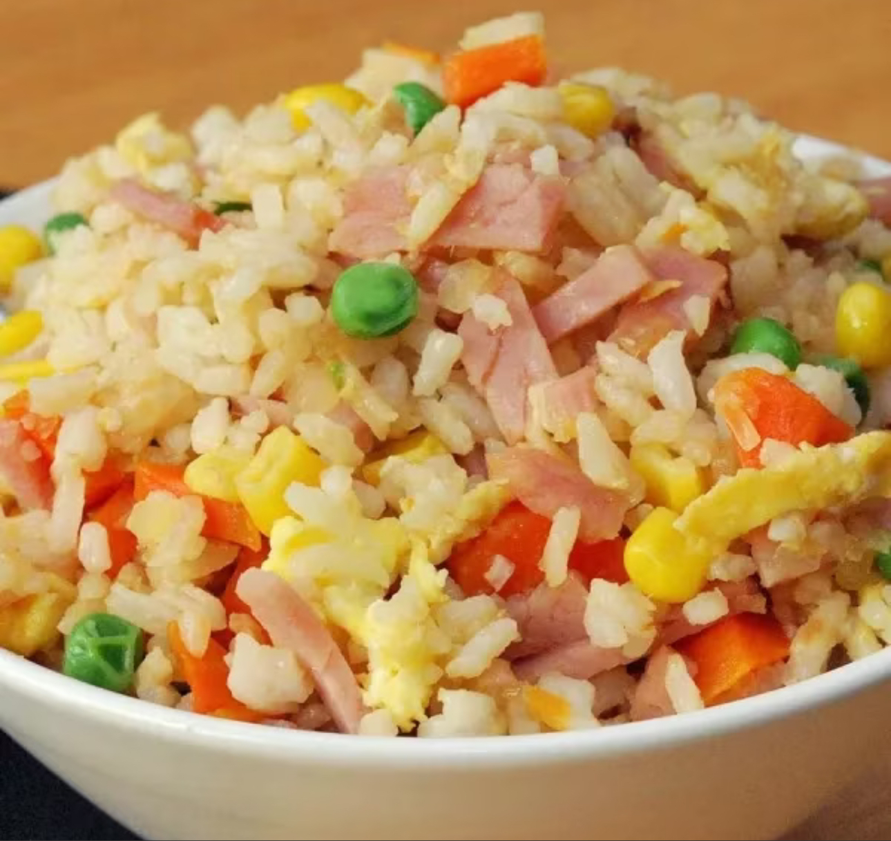 Arroz frito tres delicias
