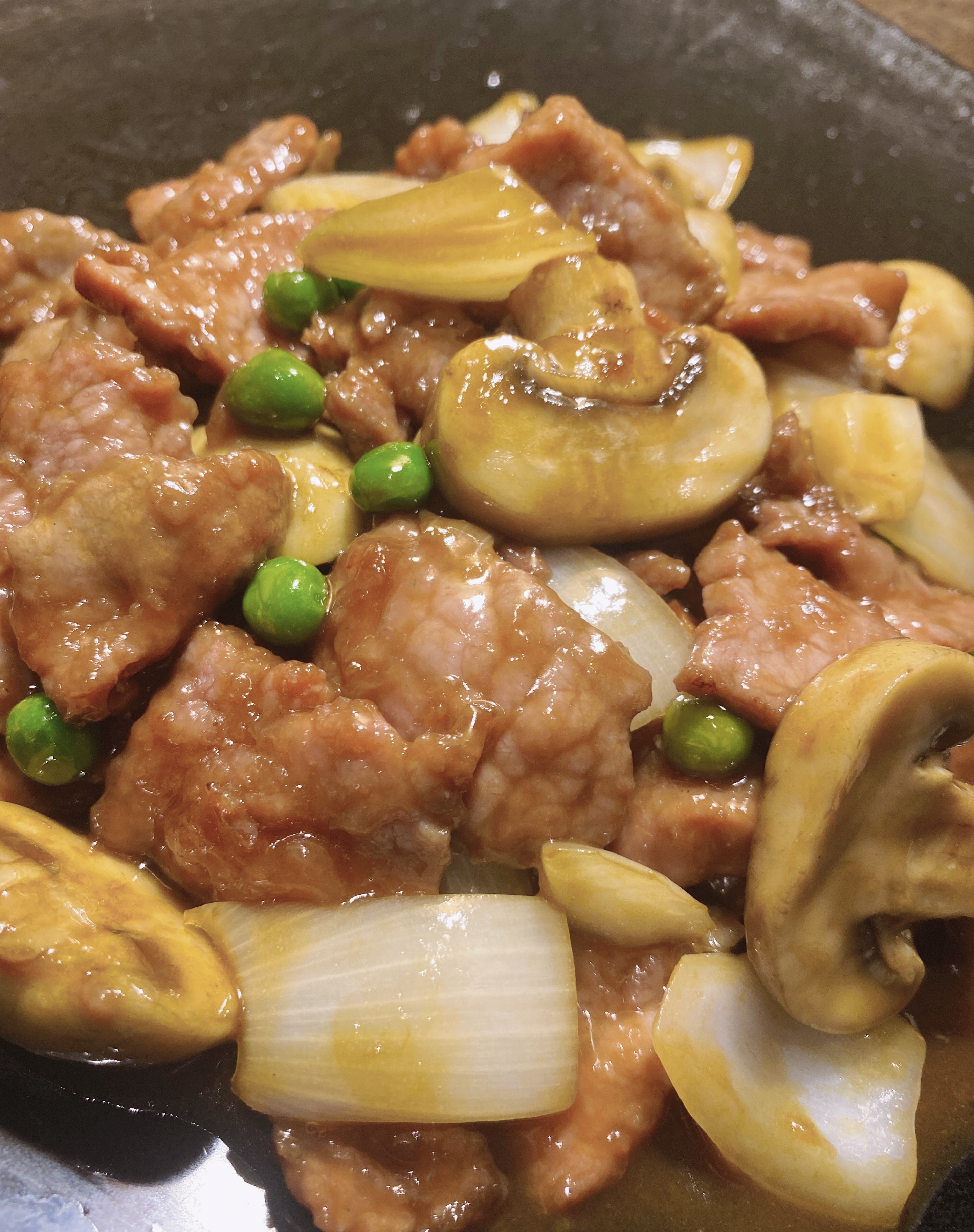 Ternera con salsa de ostras
