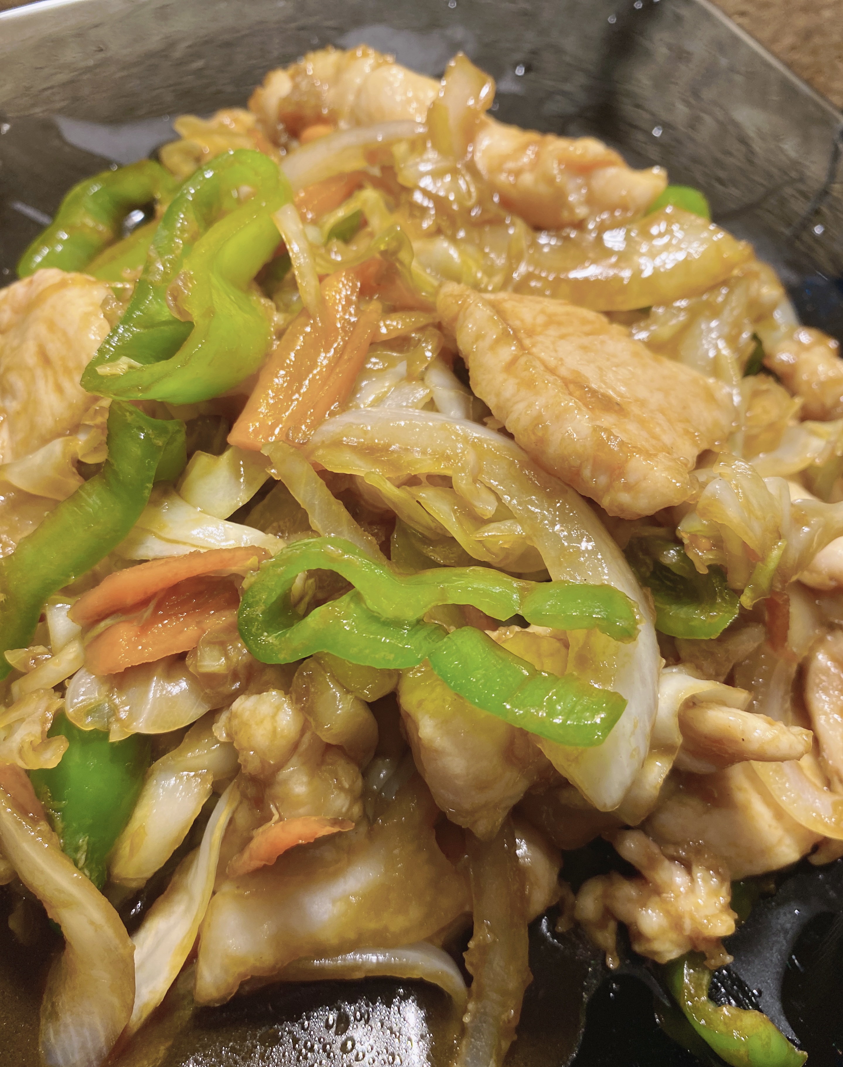 Pollo con verduras